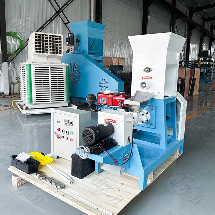 Diesel-powered Floating Fish Feed Pellet Maker Machine in India For Efficient Aquaculture Production Diesel-powered Floating Fish Feed Pellet Maker Machine in India For Efficient Aquaculture Production