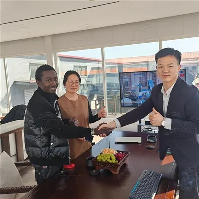 Customer Visit, Floating Fish Feed Pellet Making Machine Test